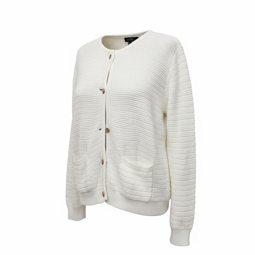 Chic white Cardigan Sweater